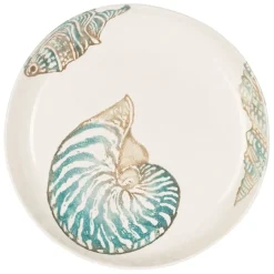 Fabrique de Styles Plat creux en faïence bleu et beige - Bord De Mer* Plats Et Saladiers