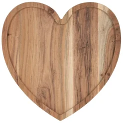 Fabrique de Styles Plateau cœur en acacia 30x30cm - Dalbert* Plateaux