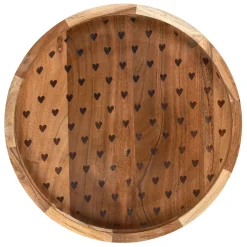 Fabrique de Styles Plateau en acacia 33x33xh4.5cm - Famille* Plateaux