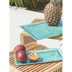 Fabrique de Styles Plateau en fer émeraude 30x15cm - Allegra* Plateaux