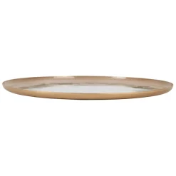 Fabrique de Styles Plateau en fer rond eucalyptus d35cm* Plateaux