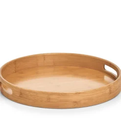 Fabrique de Styles Plateau rond en bambou* Plateaux