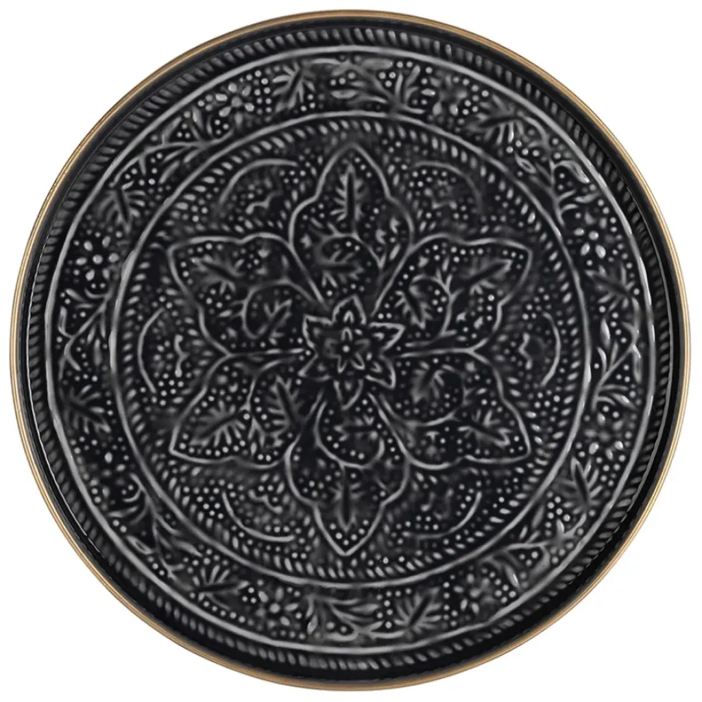 Fabrique de Styles Plateau rond en fer d36cm - Arabise* Plateaux