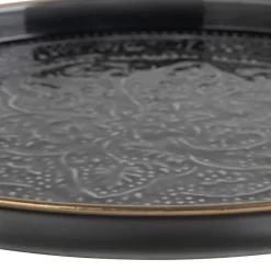 Fabrique de Styles Plateau rond en fer d36cm - Arabise* Plateaux