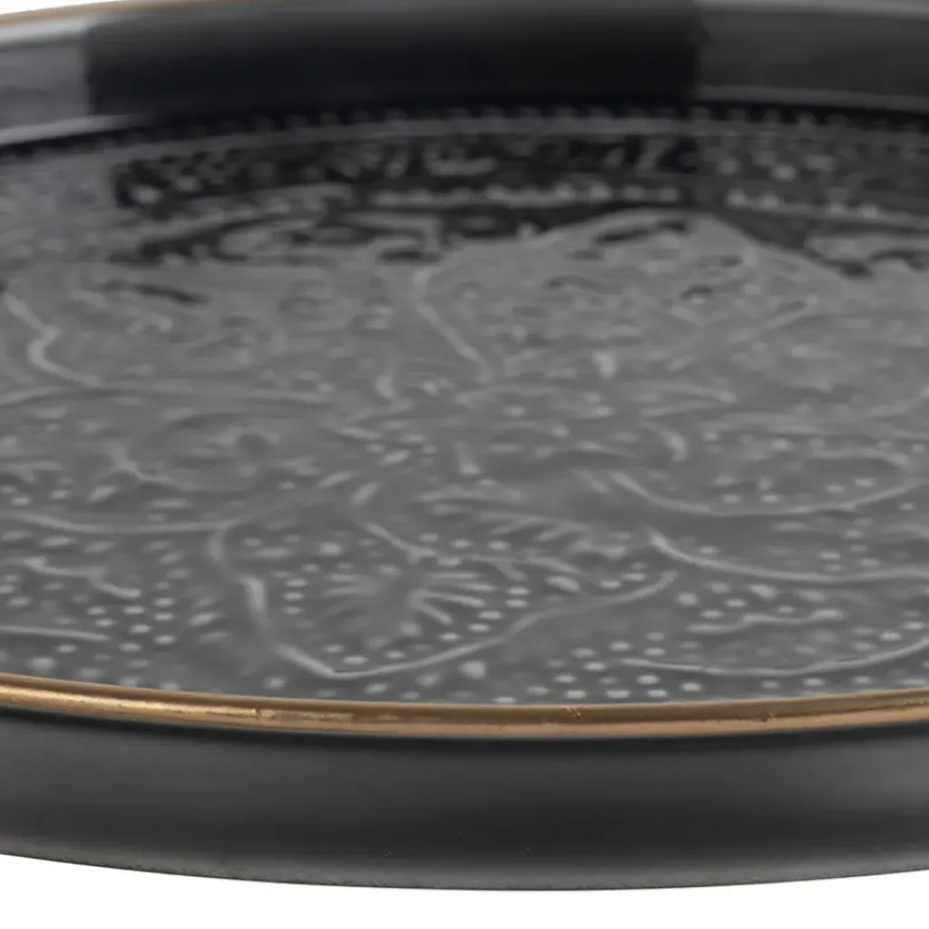 Fabrique de Styles Plateau rond en fer d36cm - Arabise* Plateaux