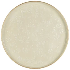 Fabrique de Styles Plateau rond en fer écru et doré d36cm - Baroque* Plateaux