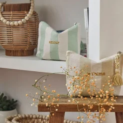 Fabrique de Styles Pochette Amour en coton écru et - Famille* Pochettes Et Housses