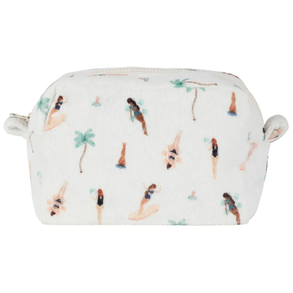 Fabrique de Styles Pochette en coton émeraude et corail - Palma* Pochettes Et Housses