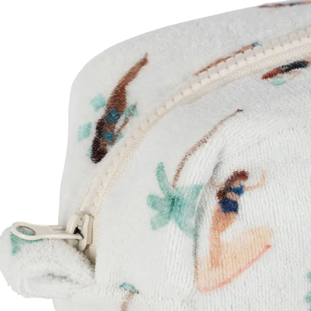 Fabrique de Styles Pochette en coton émeraude et corail - Palma* Pochettes Et Housses