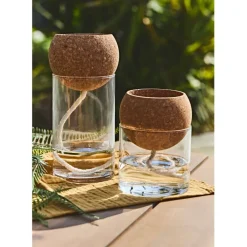 Fabrique de Styles Pot auto arrosant en verre d10xh14cm* Vases Et Soliflores