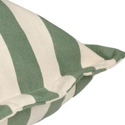 Fabrique de Styles Pouf d'extérieur en tissu rayé et écru 95x95cm - Sola*Enfant Jardin