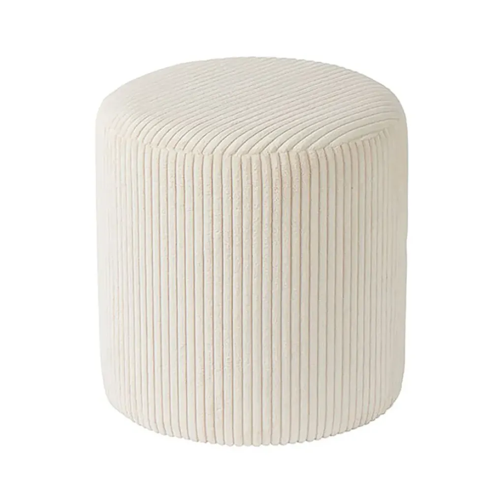 Fabrique de Styles Pouf en tissu velours côtelé - Snaw* Poufs Et Tabourets