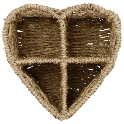 Fabrique de Styles Range couverts coeur en jonc de mer h16cm - Borneo* Petits Rangements