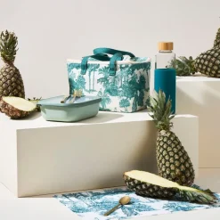 Fabrique de Styles Sac isotherme en coton écru et palmiers émeraude - Mocoa* Sacs