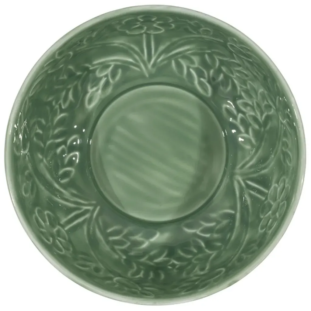 Fabrique de Styles Saladier en fer (x2) ivoire et sauge d25cm - Floraly* Plats Et Saladiers