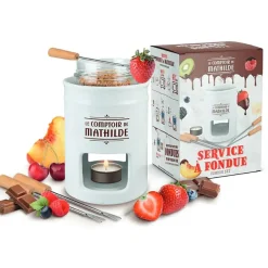 Fabrique de Styles Service à fondue le comptoir de Mathilde* Plats Et Appareils De Cuisson