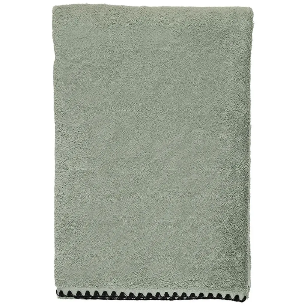 Fabrique de Styles Serviette de douche en coton celadon 90x140cm - Issey* Serviettes De Bain
