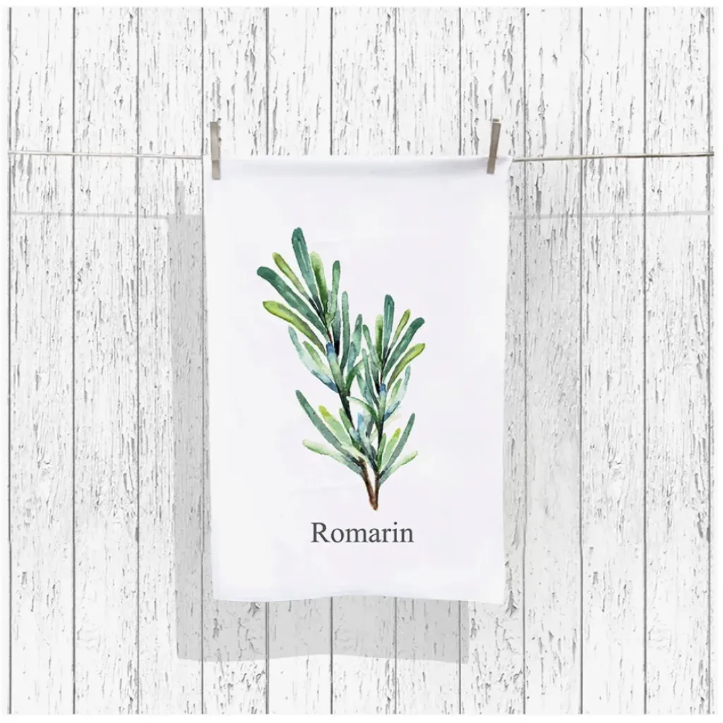 Fabrique de Styles Set de 5 torchons aroma vert et lin en coton* Serviettes De Table