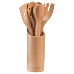 Fabrique de Styles Set pot avec 7 ustensiles de cuisine en bambou* Ustensibles De Cuisine