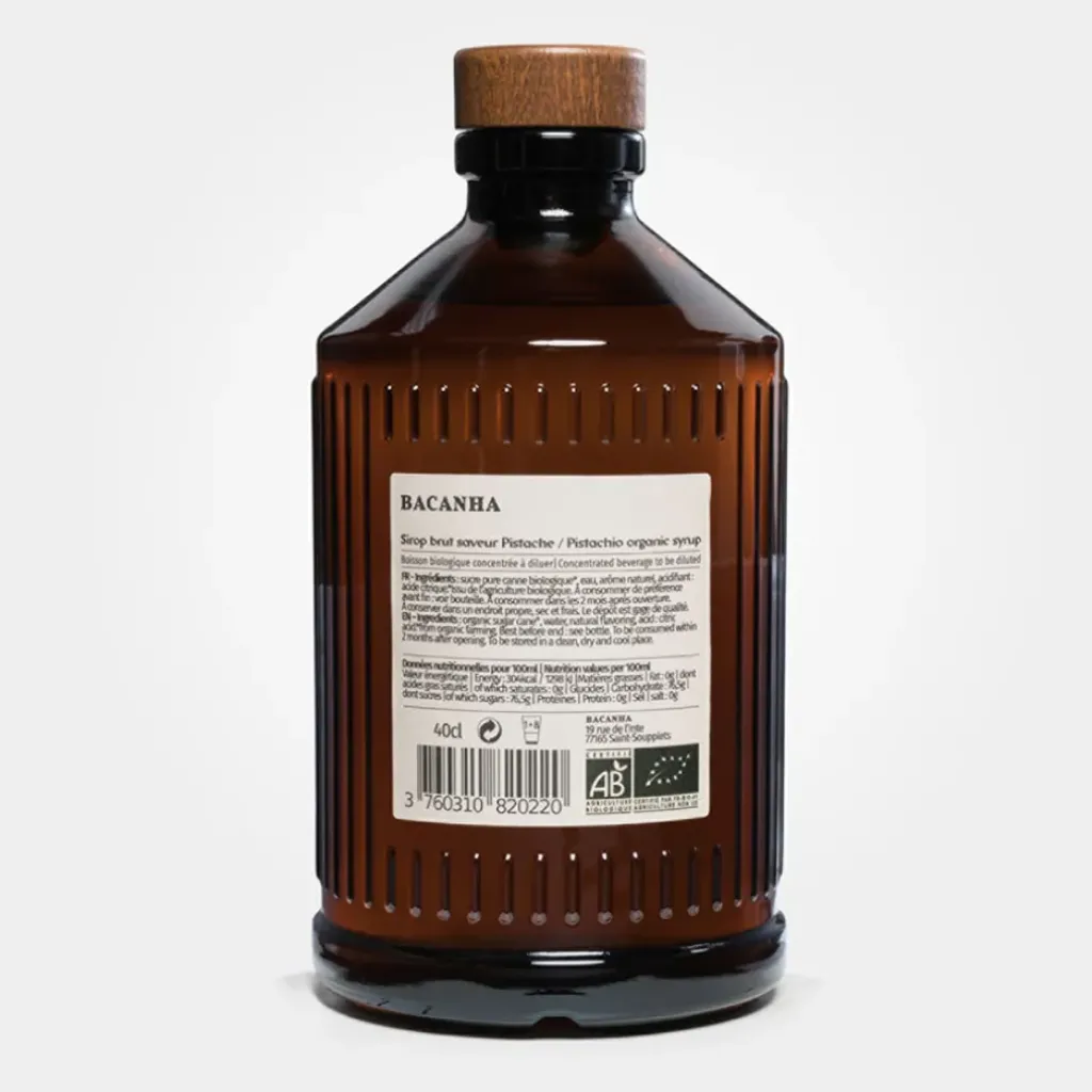 Fabrique de Styles Sirop Brut de Pistache - 400 ml* Boissons Non Alcoolisés