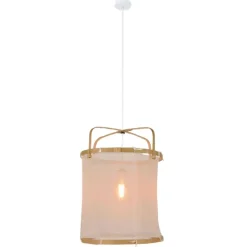 Fabrique de Styles Suspension en bambou d35cm - hikari* Suspensions