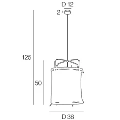 Fabrique de Styles Suspension en bambou d35cm - hikari* Suspensions