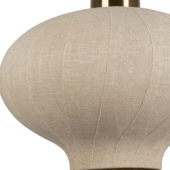 Fabrique de Styles Suspension en lin et doré d45cm - Calypso* Suspensions