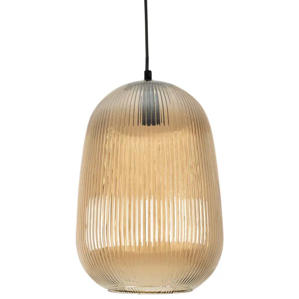 Fabrique de Styles Suspension en verre et fer d22x33cm - Lumi* Suspensions