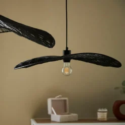 Fabrique de Styles Suspension non electrique en fer naturel et noir d80cm - Organic* Suspensions