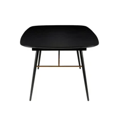 Fabrique de Styles Table à manger avec allonge en placage chêne noir 180x105cm - Verona* Table De Salle À Manger