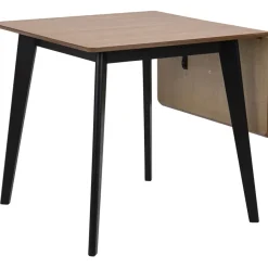 Fabrique de Styles Table à manger avec rallonge en plaqué chêne 120x80cm - Roxy* Table De Salle À Manger