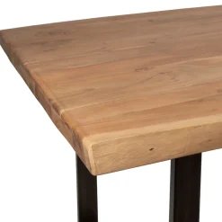 Fabrique de Styles Table à manger en acacia massif et pieds en fer noir 200x100cm - Factory* Table De Salle À Manger