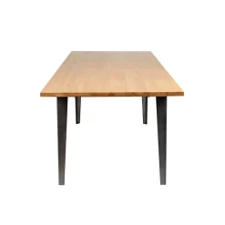 Fabrique de Styles Table à manger en placage chêne 180cm avec allonge 60cm - Manny* Table De Salle À Manger