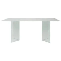 Fabrique de Styles Table à manger en verre trempé 180x90cm - Adela* Table De Salle À Manger