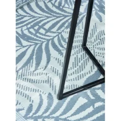 Fabrique de Styles Table bar extérieur rond en fer et verre beige et noir d61cm - Baleares*Enfant Tables De Jardin|Jardin