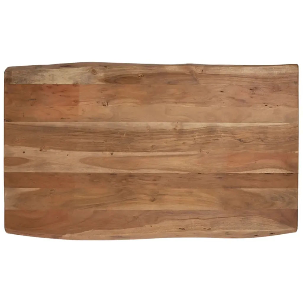 Fabrique de Styles Table basse en acacia massif et pieds en fer noir 130x70cm - Factory* Table Basses