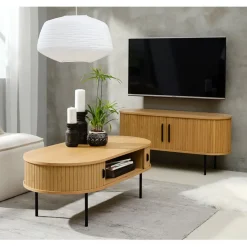 Fabrique de Styles Table basse en placage chêne 120x60 cm - nola* Table Basses