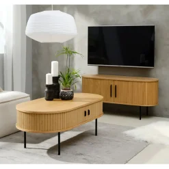 Fabrique de Styles Table basse en placage chêne 120x60 cm - nola* Table Basses