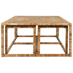 Fabrique de Styles Table basse gigogne (lot de 3) en rotin et fer - Pasil* Table Basses