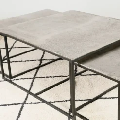 Fabrique de Styles Table basse gigogne (lot de 3) en fer - Félia* Table Basses