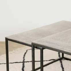 Fabrique de Styles Table basse gigogne (lot de 3) en fer - Félia* Table Basses