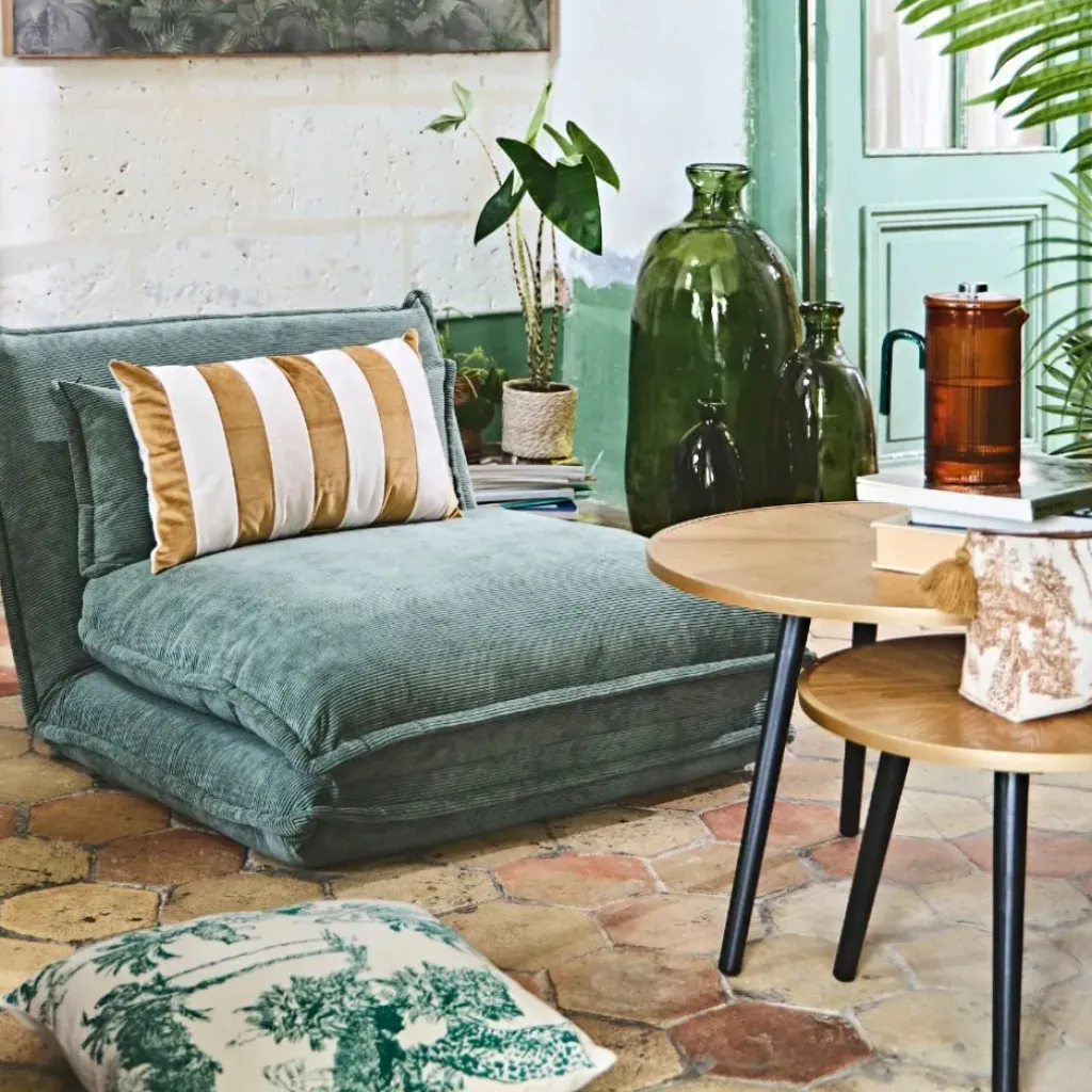 Fabrique de Styles Table basse gigogne ronde (lot de 2) en pin - Faya* Table Basses