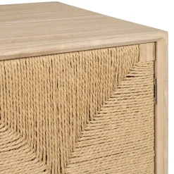 Fabrique de Styles Table de chevet 1 porte en naturel et noir - Kenda* Tables De Chevet