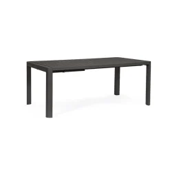 Fabrique de Styles Table de jardin avec allonge en aluminium 180(+60)x100cm - Kiplin*Enfant Tables De Jardin|Jardin