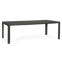 Fabrique de Styles Table de jardin avec allonge en aluminium 180(+60)x100cm - Kiplin*Enfant Tables De Jardin|Jardin