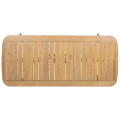 Fabrique de Styles Table de jardin avec rallonge en acacia naturel 180-200x100cm - Cirina*Enfant Tables De Jardin|Jardin