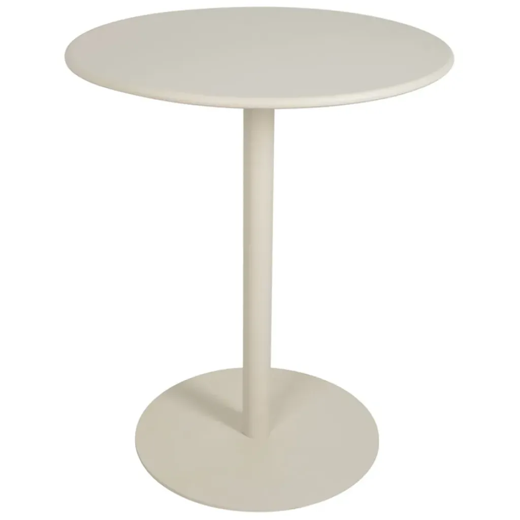 Fabrique de Styles Table de jardin ronde en acier écru d60cm - Ajay*Enfant Tables De Jardin|Jardin