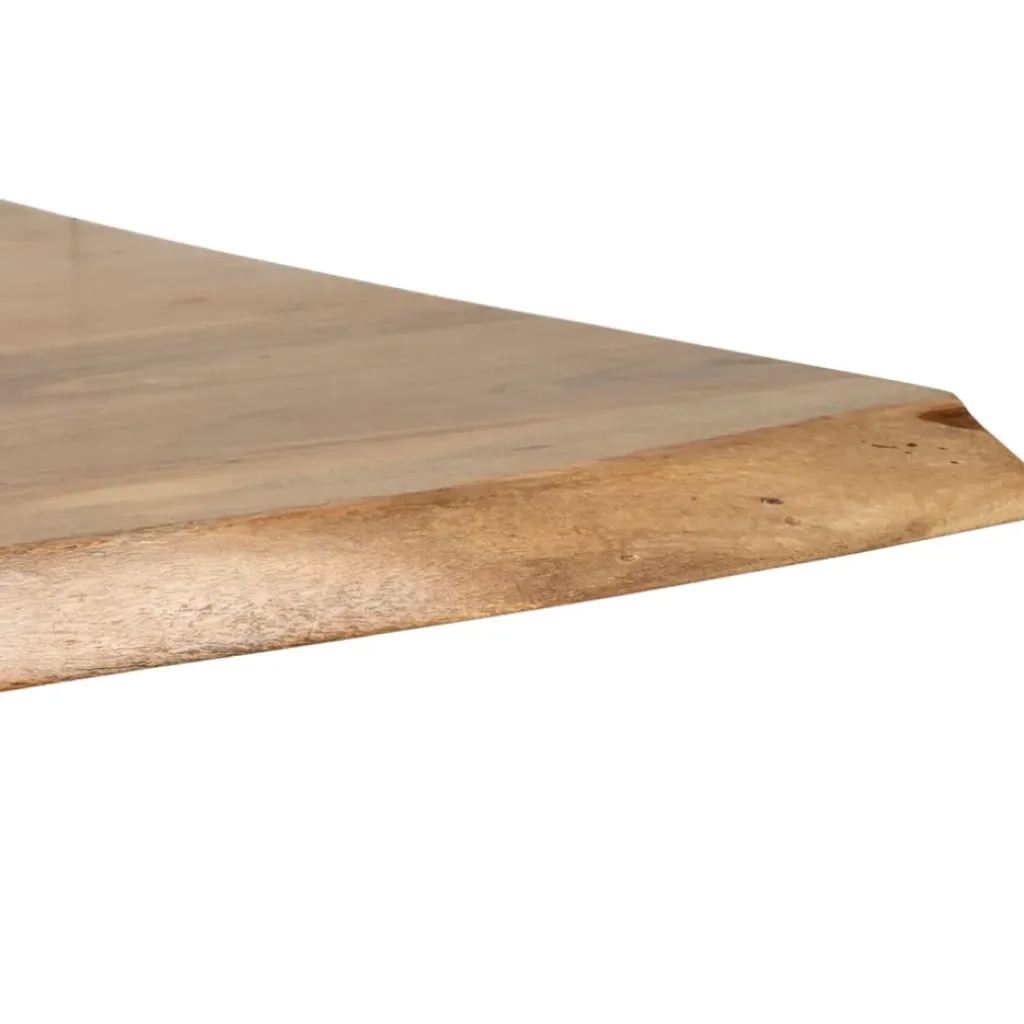 Fabrique de Styles Table de repas en acacia et pieds en fer noir 180x90cm - Brooklyn* Table De Salle À Manger