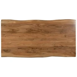 Fabrique de Styles Table de repas en acacia et pieds en fer noir 180x90cm - Brooklyn* Table De Salle À Manger