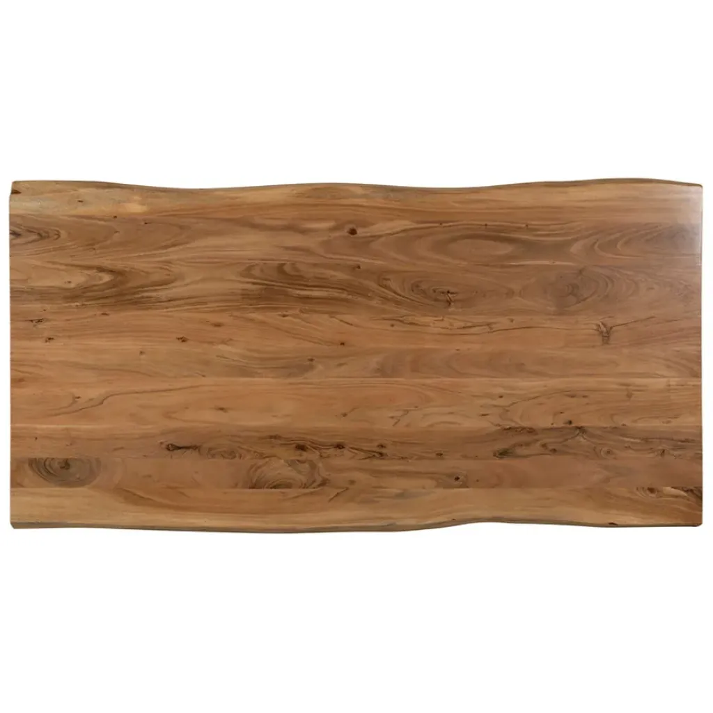 Fabrique de Styles Table de repas en acacia et pieds en fer noir 180x90cm - Brooklyn* Table De Salle À Manger